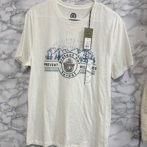 Eco-Friendly White Graphic Tee